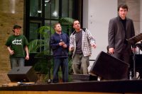 Rapper mit BigBand-Leiter