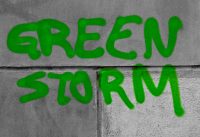 grüner Sturm in Mitte