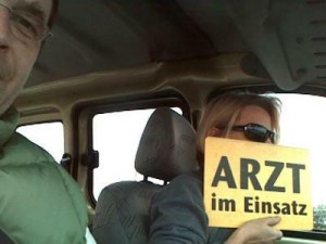 Arzt im Stau