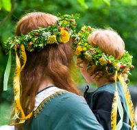 Braut mit Brauttochter